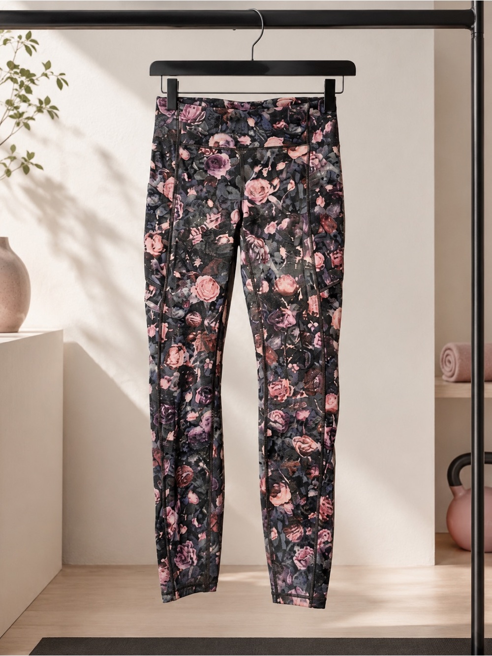 Lululemon Speed Up Tight 25" Leggings Vintage Rose Floral 4